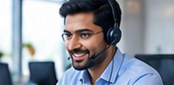 Agent with headset